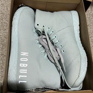 No bull gray high top trainers